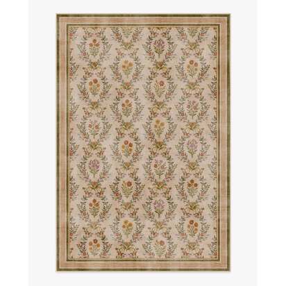 Bronwyn Natural Multicolour Flatwoven Rug - 185 x 275 cm - Rug + Cushioned Pad System