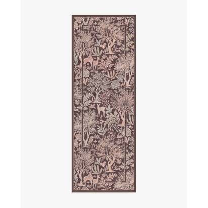 Elowen Burgundy Flatwoven Rug - 75 x 215 cm - Rug + Pad System