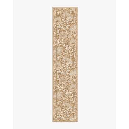 Elowen Ochre Flatwoven Rug - 75 x 365 cm - Rug + Pad System