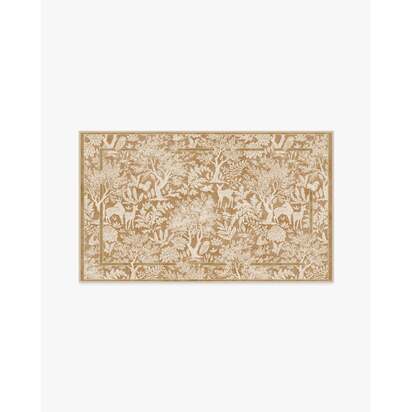 Elowen Ochre Flatwoven Rug - 90 x 150 cm - Rug + Pad System