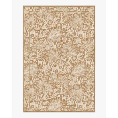 Elowen Ochre Flatwoven Rug - 200 x 290 cm - Rug + Pad System