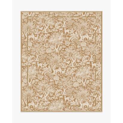 Elowen Ochre Flatwoven Rug - 245 x 305 cm - Rug + Pad System