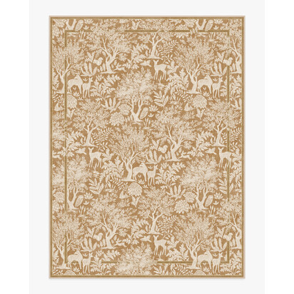 Elowen Ochre Flatwoven Rug - 275 x 365 cm - Rug + Pad System