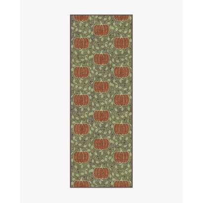 Pumpkin Patch Green Rug - 75 x 215 cm - All-In-One Rug