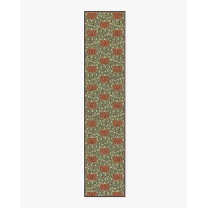 Pumpkin Patch Green Rug - 75 x 365 cm - All-In-One Rug