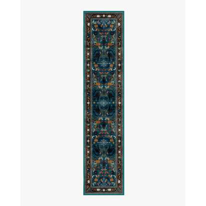 Spooky Purrsian Midnight Multicolour Rug - 75 x 365 cm - All-In-One Rug
