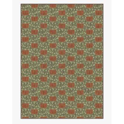 Pumpkin Patch Green Flatwoven Rug - 305 x 425 cm - Rug + Pad System