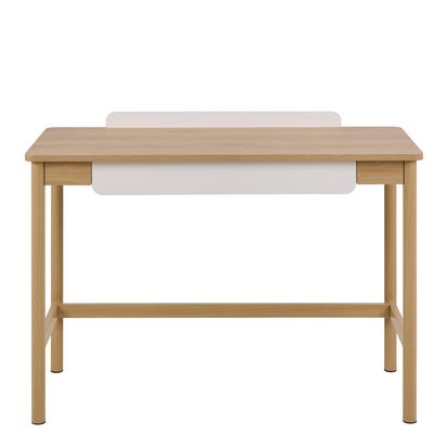 Bromley Office Desk in Oak & Beige