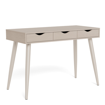 Ellis 4 Office Desk with 3 Drawers in Grey