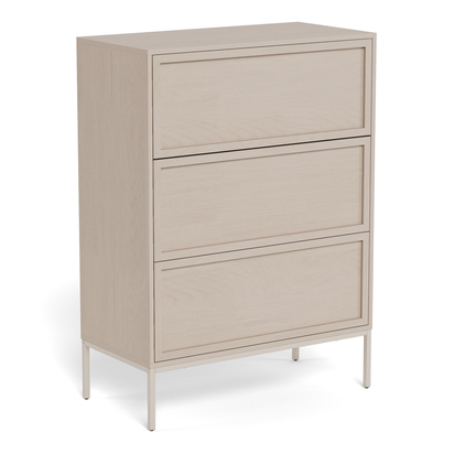 Windsor 3 Drawer Chest in Grey