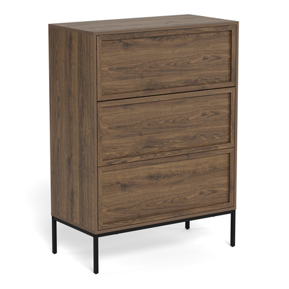 Windsor 3 Drawer Chest in Smoked Oak