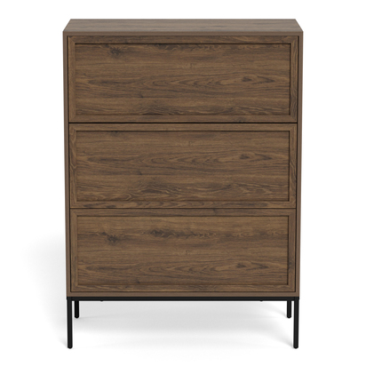 Windsor 3 Drawer Chest in Smoked Oak