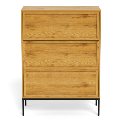 Windsor 3 Drawer Chest in Wild Oak