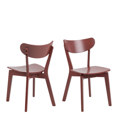Harper 3 Dining Chair in Terracotta (Set of 2)