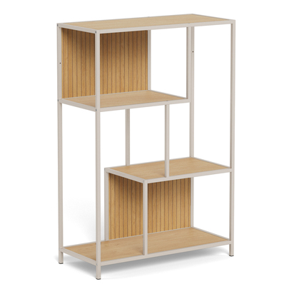 Rowan Bookcase in Oak & Grey