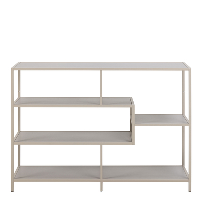Rowan Bookcase with 4 Shelves in Grey