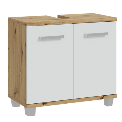 Juno 5 Piece Bathroom Set Artisan Oak & Light Grey Doors
