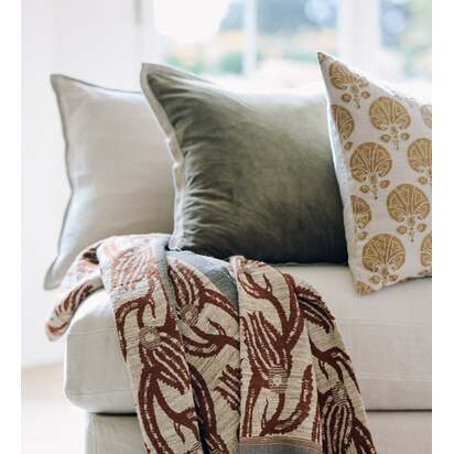 OKA | Isla Cushion Cover - Spruce | Cushion Cover