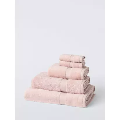 John Lewis Egyptian Cotton Towels Pale Pink | H2 x W50 x D90cm