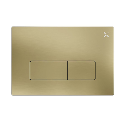 Crosswater MPRO Brushed Brass Dual Flush Plate