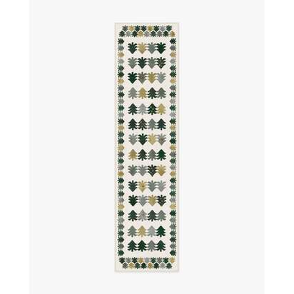 Festive Forest Green Flatwoven Rug - 150 x 215 cm - Rug + Cushioned Pad System