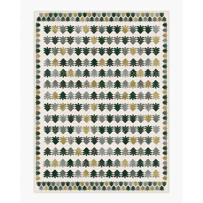 Festive Forest Green Flatwoven Rug - 275 x 365 cm - Rug + Cushioned Pad System