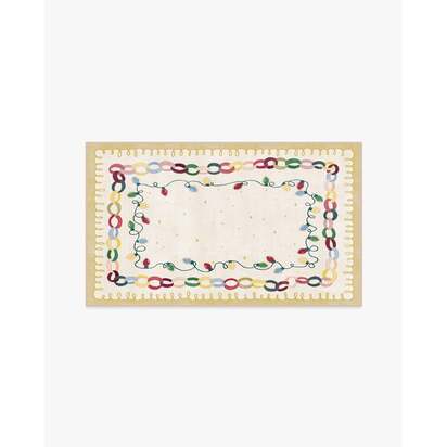 Garland Glow Cream Rug - 90 x 150 cm - All-In-One Rug