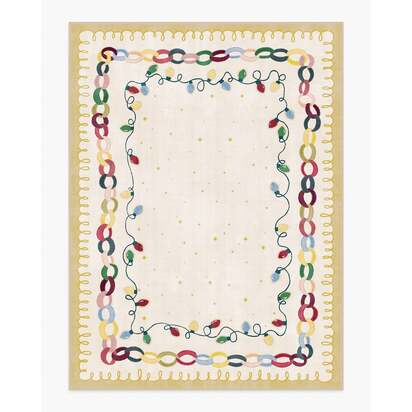 Garland Glow Cream Flatwoven Rug - 275 x 365 cm - Rug + Pad System