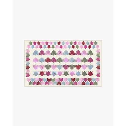 Festive Forest Pink Multicolour Flatwoven Rug - 90 x 150 cm - Rug + Cushioned Pad System