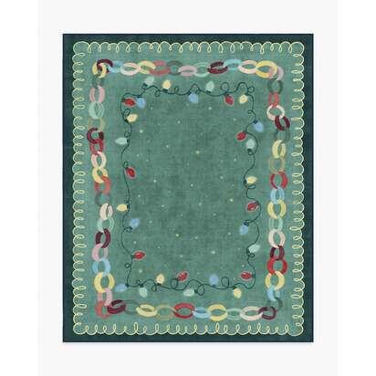 Garland Glow Green Flatwoven Rug - 245 x 305 cm - Rug + Cushioned Pad System