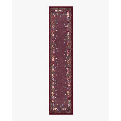 Garland Glow Red Flatwoven Rug - 75 x 365 cm - Rug + Pad System