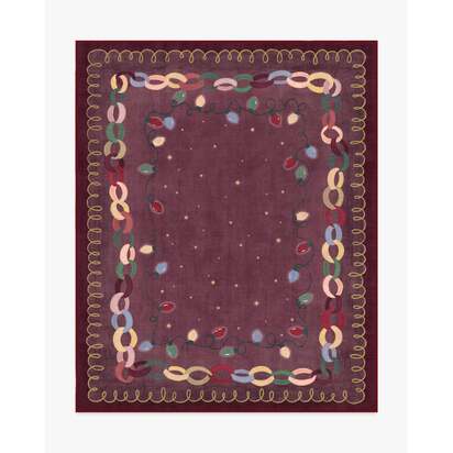 Garland Glow Red Flatwoven Rug - 245 x 305 cm - Rug + Pad System