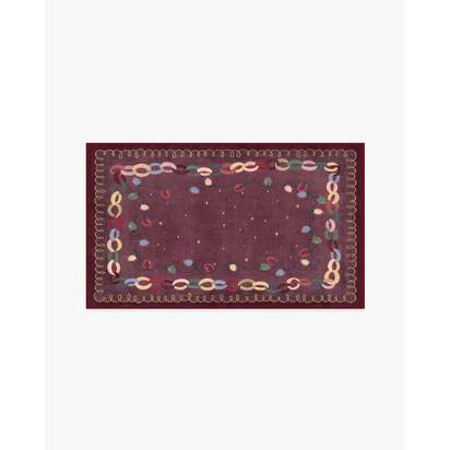 Garland Glow Red Flatwoven Rug - 90 x 150 cm - Rug + Cushioned Pad System