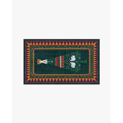 Giving Tree Green & Gold Rug - 90 x 150 cm - All-In-One Rug