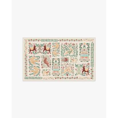 Merriweather Cream Flatwoven Rug - 90 x 150 cm - Rug + Pad System