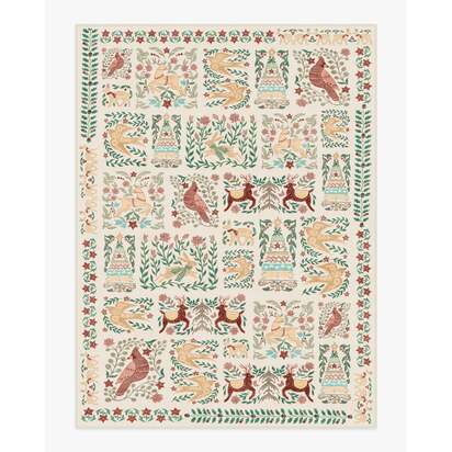 Merriweather Cream Flatwoven Rug - 275 x 365 cm - Rug + Cushioned Pad System