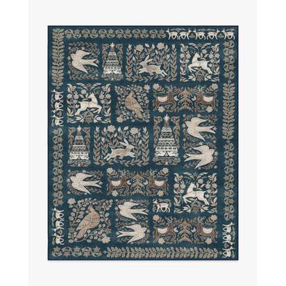 Merriweather Navy & Gold Rug - 245 x 305 cm - All-In-One Rug