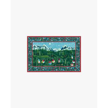 Merry Village Green Flatwoven Rug - 60 x 90 cm - Rug + Pad System