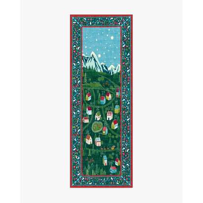 Merry Village Green Flatwoven Rug - 75 x 215 cm - Rug + Pad System