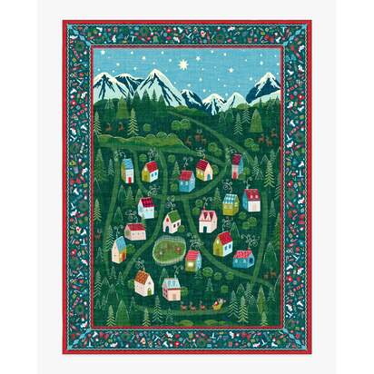 Merry Village Green Flatwoven Rug - 275 x 365 cm - Rug + Pad System