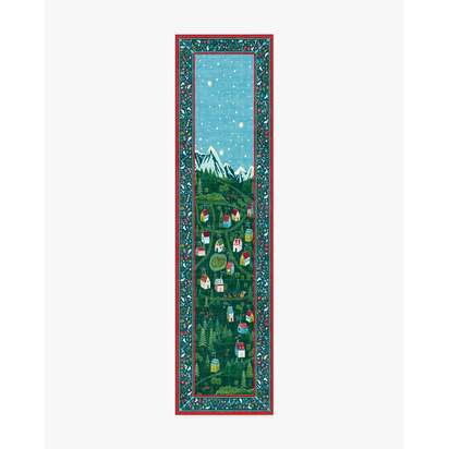 Merry Village Green Flatwoven Rug - 60 x 90 cm - Rug + Cushioned Pad System