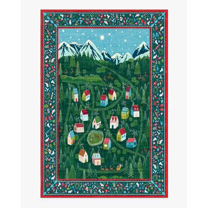 Merry Village Green Rug - 200 x 290 cm - All-In-One Rug