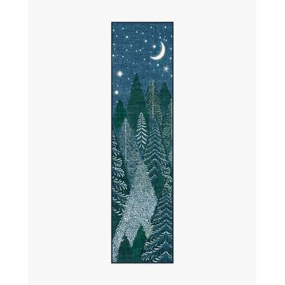 Midnight Grove Navy Flatwoven Rug - 75 x 215 cm - Rug + Pad System