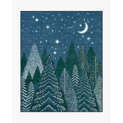 Midnight Grove Navy Flatwoven Rug - 245 x 305 cm - Rug + Pad System