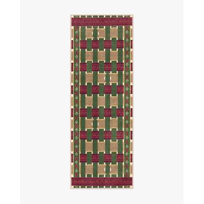 Ribbon Plaid Multicolour Rug - 75 x 215 cm - All-In-One Rug