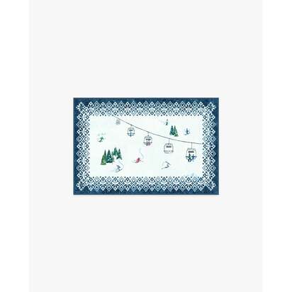 Snow Day Multicolour Flatwoven Rug - 60 x 90 cm - Rug + Pad System