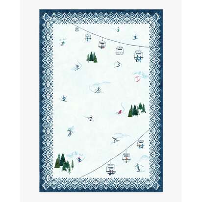 Snow Day Multicolour Flatwoven Rug - 185 x 275 cm - Rug + Pad System