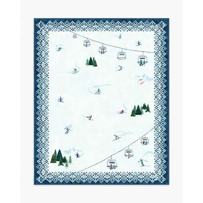 Snow Day Multicolour Flatwoven Rug - 245 x 305 cm - Rug + Pad System