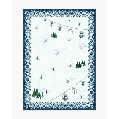Snow Day Multicolour Flatwoven Rug - 150 x 215 cm - Rug + Cushioned Pad System