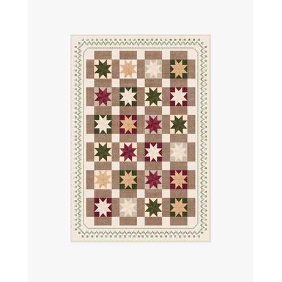 Starling Cream Multicolour Flatwoven Rug - 120 x 185 cm - Rug + Pad System